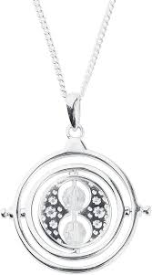 Time Turner Necklace Sterling Silver with Crystals