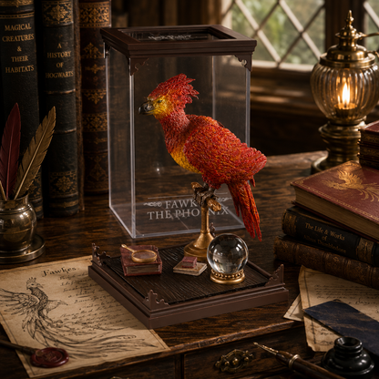 Fawkes Magical Creature Diorama
