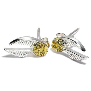 Golden Snitch Sterling Silver Stud Earrings