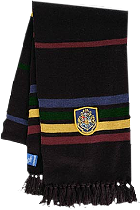 Hogwarts Knitted Scarf  - Black