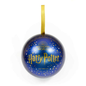 Hogwarts Christmas Tin Bauble with Necklace Gift Set