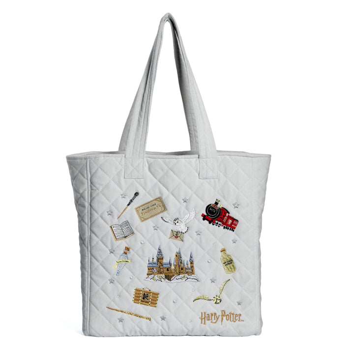 Harry Potter Icons Embroidered Velvet Tote Bag