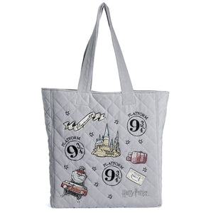 Platform 9 3/4 Embroidered Velvet Tote Bag