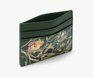 Black Family Tapestry Leather Card Holder