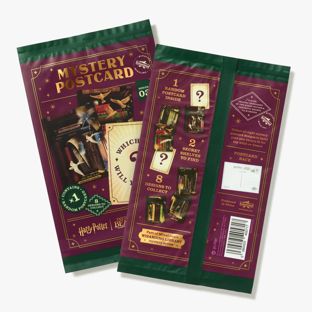 Wizarding Library Mystery Postcard Pack