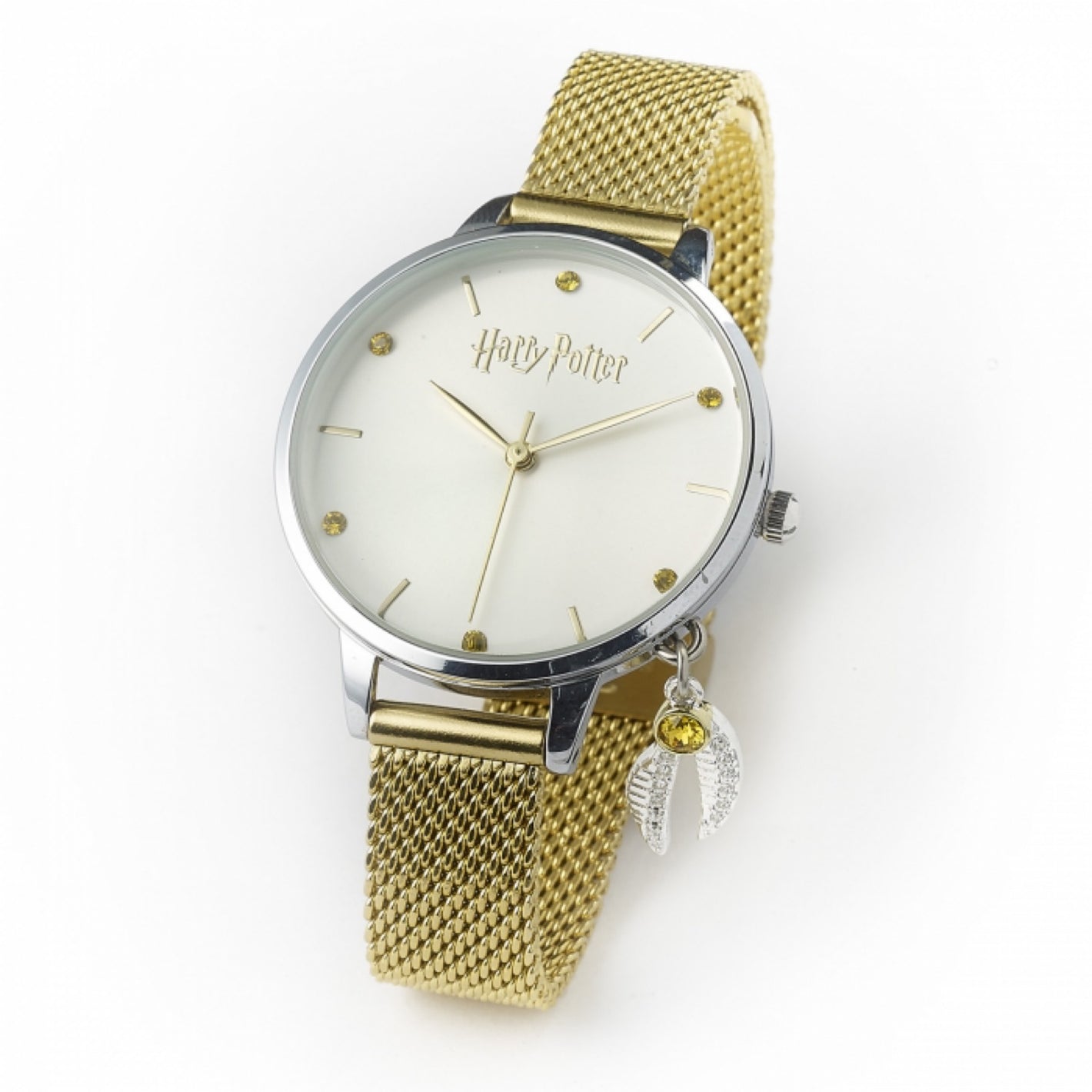 Golden Snitch Charm Watch Embellished with Crystals