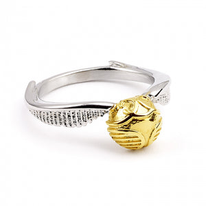 Golden Snitch Sterling Silver Ring