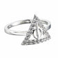 Deathly Hallows Sterling Silver Ring with Crystals