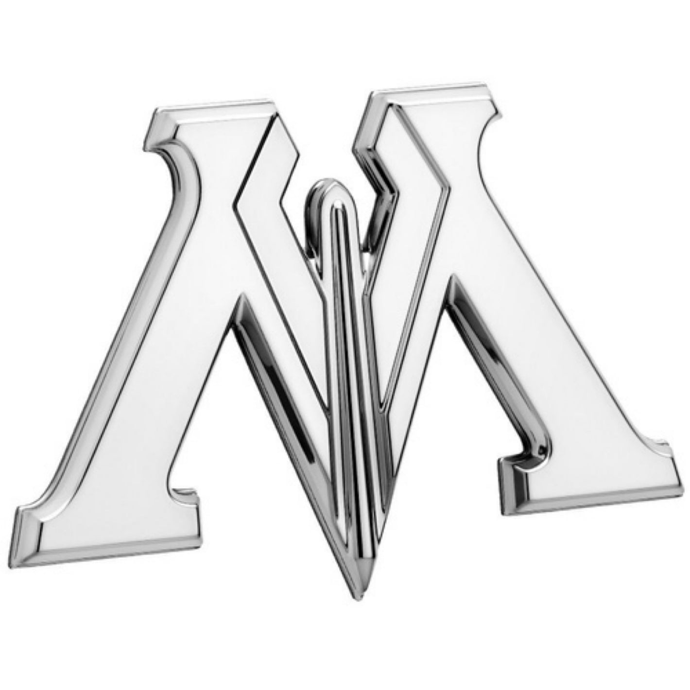 Ministry Of Magic 3D Black Chrome Logo