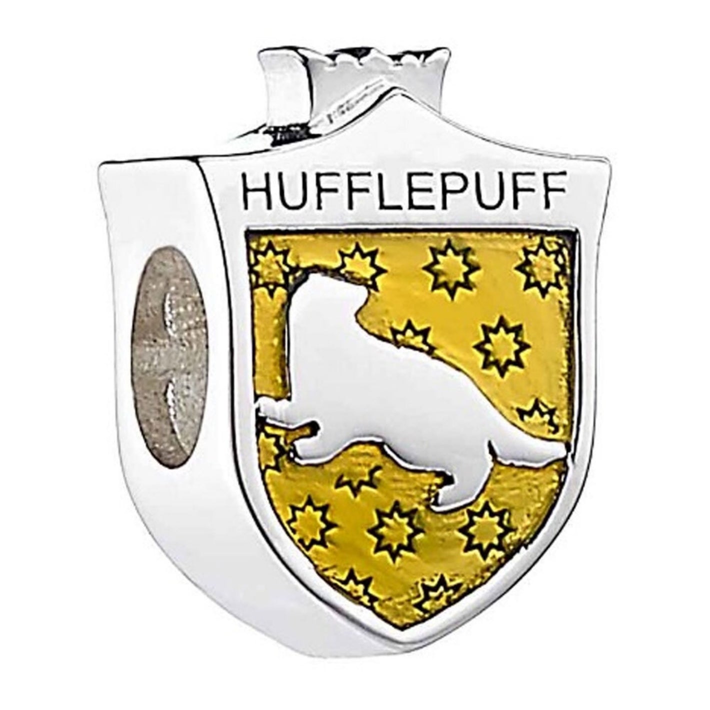 Hufflepuff Sterling Silver Spacer Bead