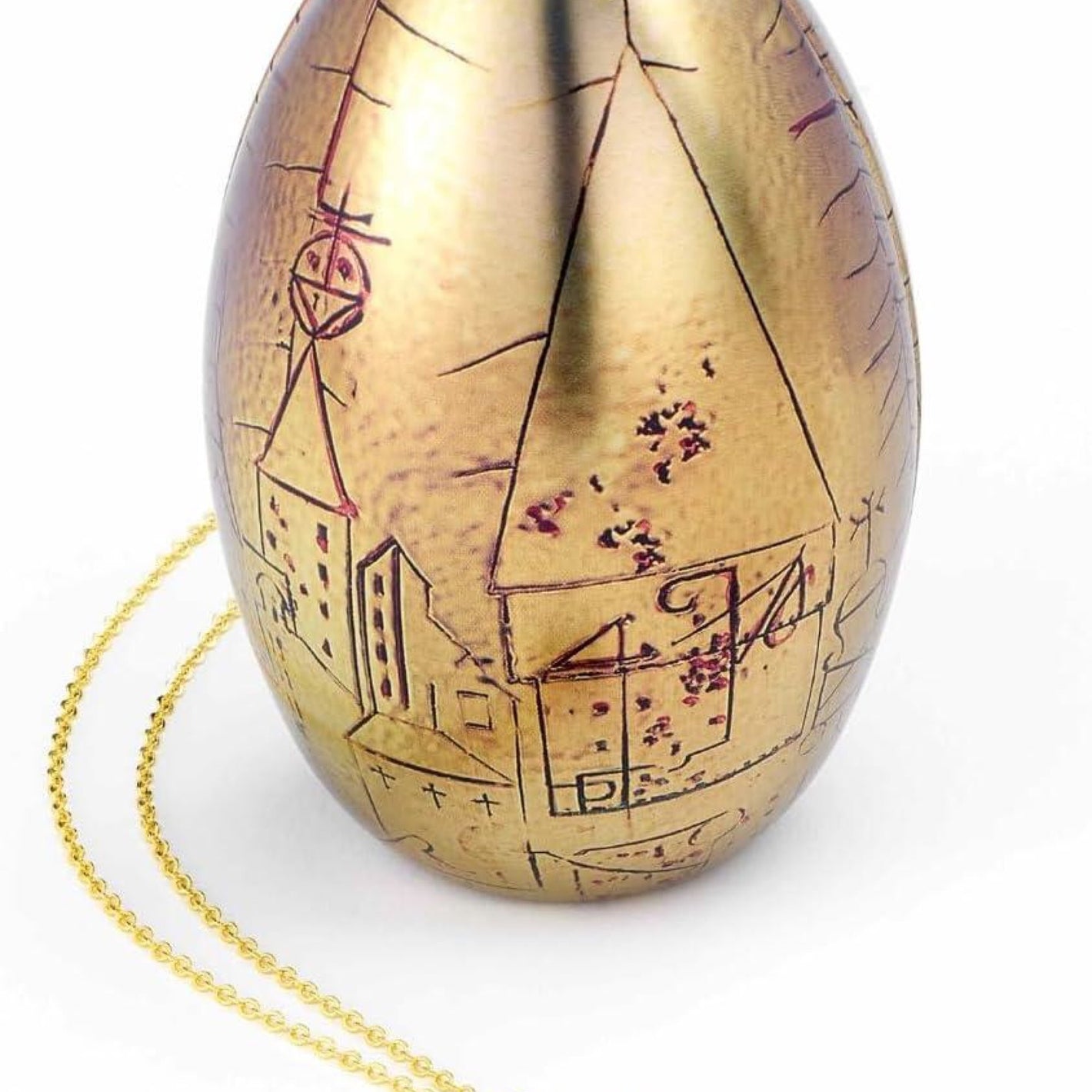 Golden Egg Gift Tin with Necklace