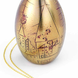 Golden Egg Gift Tin with Necklace