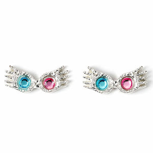 Luna Lovegood Glasses Silver Stud Earrings