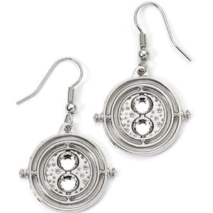 Time Turner Drop Earrings- Silver