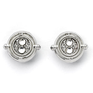 Time Turner Stud Earrings- Silver