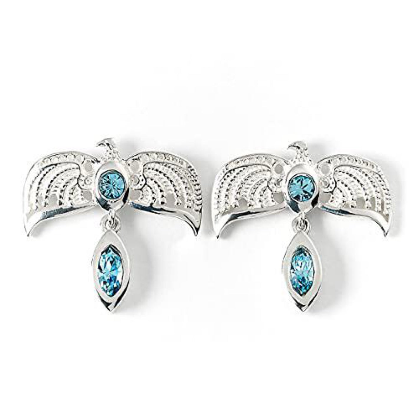 Ravenclaw Diadem Sterling Silver Stud Earrings with Crystals