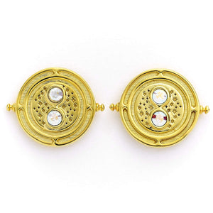Time Turner Sterling Silver Stud Earrings with Crystals