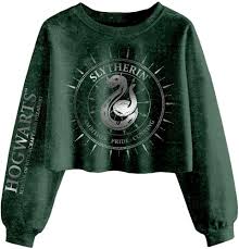 Slytherin Constellation Cropped Sweater