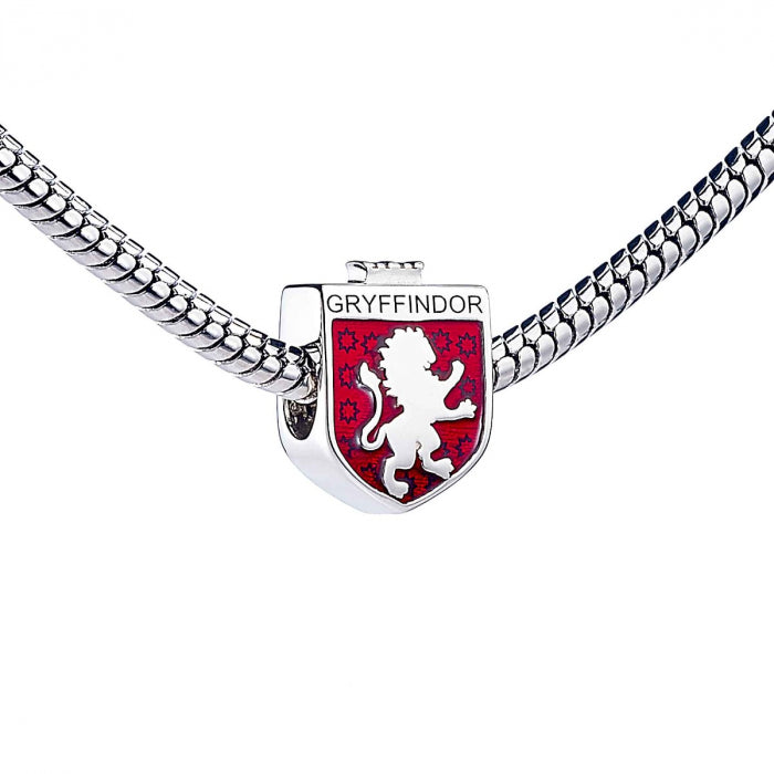 Gryffindor Spacer Bead - Sterling Silver with Enamel