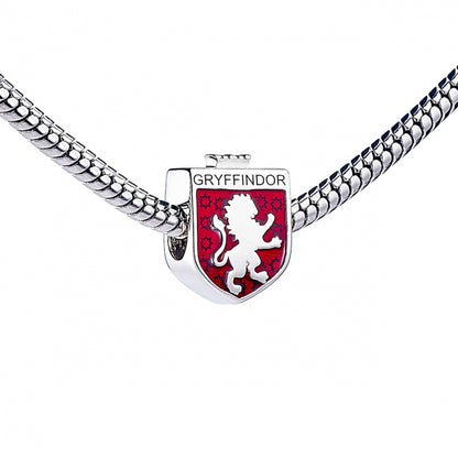 Gryffindor Spacer Bead - Sterling Silver with Enamel