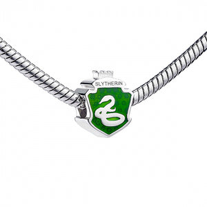 Slytherin Sterling Silver Spacer Bead