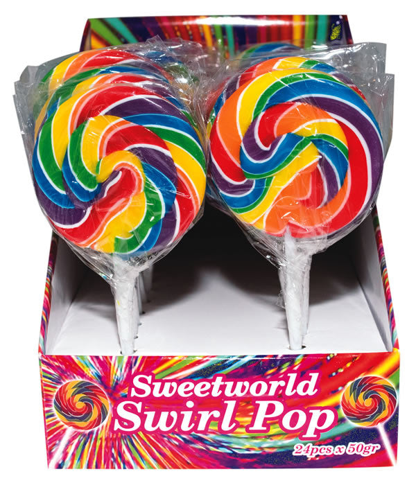 Rainbow Swirl Lollipop - Small