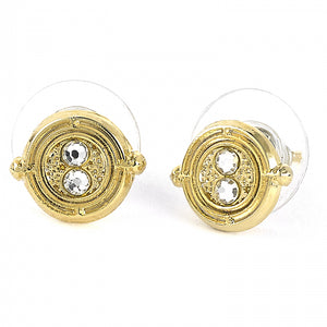 Time Turner Gold Plated Stud Earrings