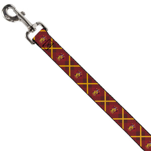 Gryffindor Crest Plaid Dog Leash