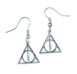 Deathly Hallows Dangle Sterling Silver Earrings