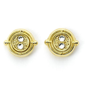 Time Turner Gold Plated Stud Earrings