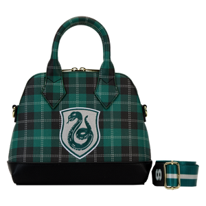 Harry Potter Varsity Slytherin Plaid Crossbody Bag