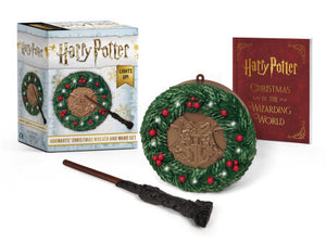 Hogwarts Christmas Wreath and Wand Set : Lights Up!