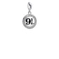 Platform 9 3/4 Slider Charm - Sterling Silver Embellished with Crystals