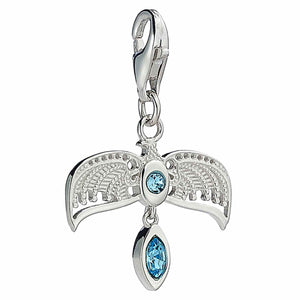 Ravenclaw Diadem Sterling Silver Clip on Charm with Crystals